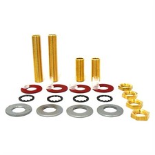 M10 10mm Nickel or Brass Lamp Holder Fixing Kit Threaded Rod Nuts Washers
