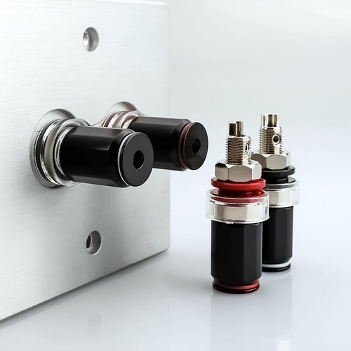 4pcs binding post rhodium - 4pcs,