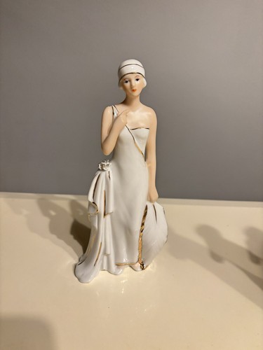 Vintage porcelain flapper - porcelain,