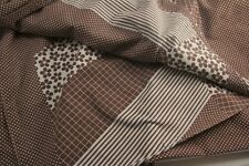 Vintage NT of Denmark Duvet Cover Brown Polka Dot Flowers Danish Scandinavian 80