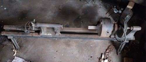 Vintage wood turning lathe