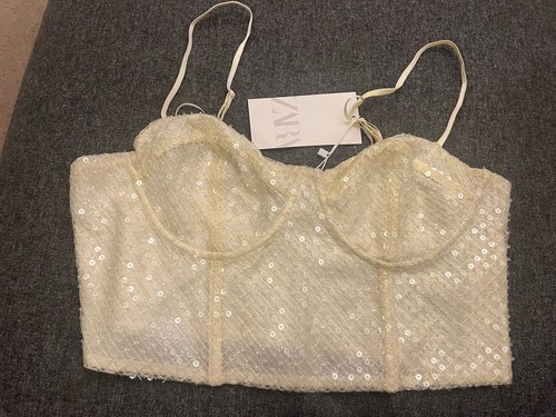 Bnwt zara sequin bralet - bnwt, top