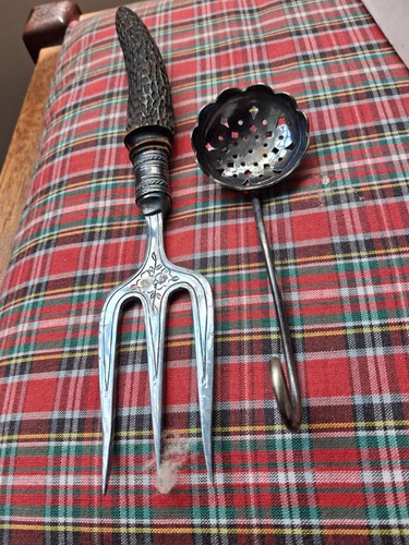Antique bread fork - antique, 21c,