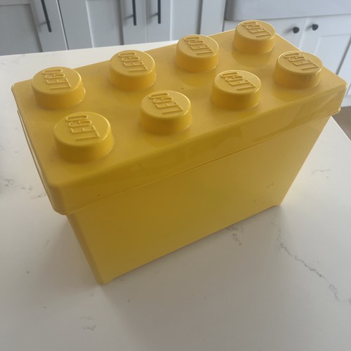 Lego brick yellow storage toy - storage,