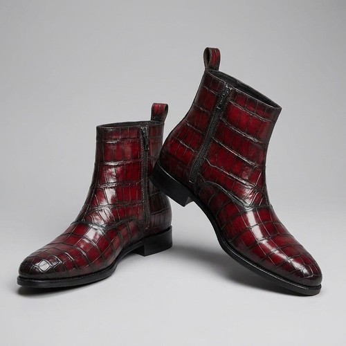 Handmade mens burgundy - handmade,