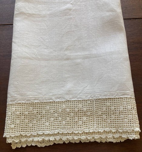 Antique c1900 hand loomed - lg,