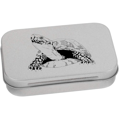 Tortoise metal hinged tin - metal,
