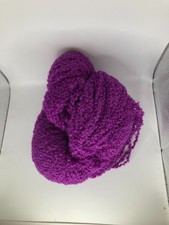 Unbranded straight from the mill - purple boucle wool - 3 hanks