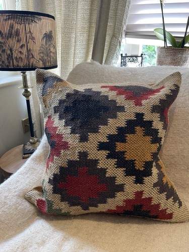 Handwoven wool jute cotton - handwoven,