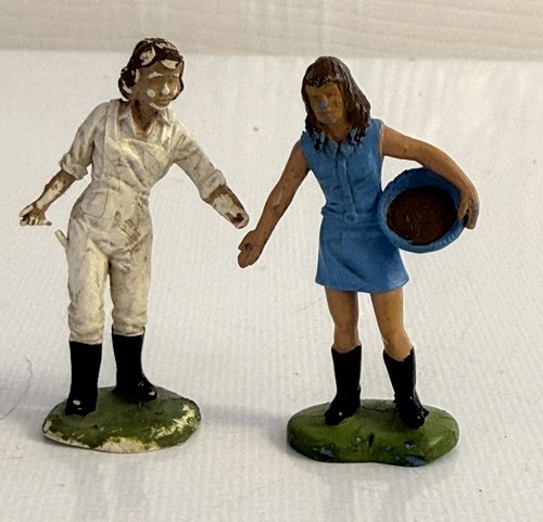 Vintage toy farmer figures - toy,