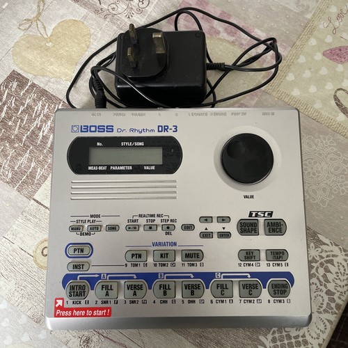 Boss drum machine power - dr-3,