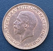 1930 George V Half Penny  Coin