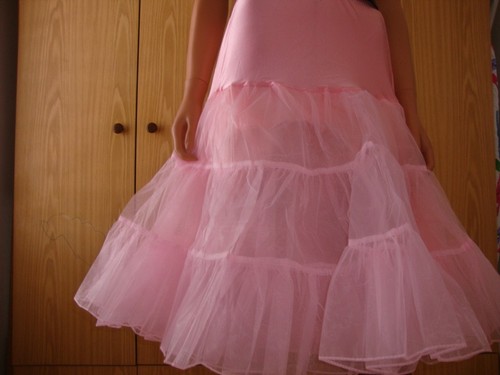 Pink 50s style silky organza - pink,