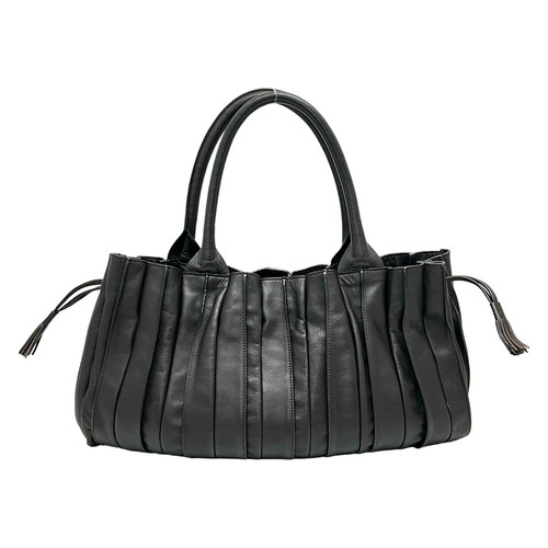 Lupo black leather tote bag - leather,