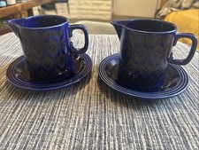 2 X Hornsea Heirloom Milk Jugs And Saucer Sets
