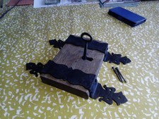 Antique Wooden Rim Lock