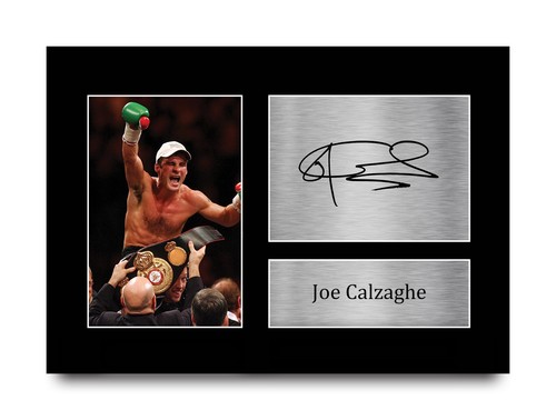 Joe calzaghe signed boxing pre - calzaghe,