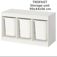 Ikea TROFAST Storage combination with boxes, white 99x44x56 cm new