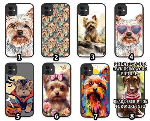 Yorkshire terrier rubber phone - terrier,