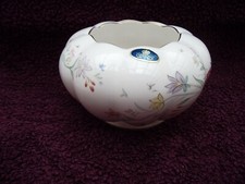 Vintage Aynsley Fine Bone China Summer Sketches Posy Bowl, excellent condition.