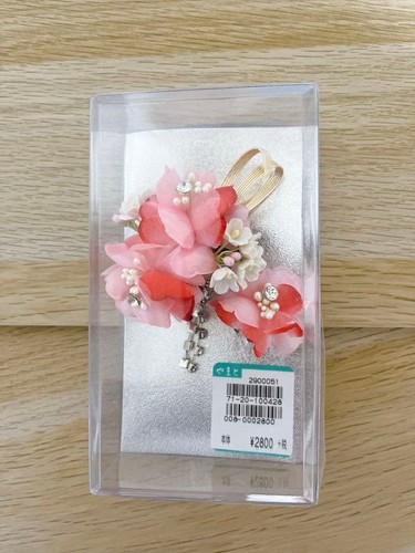 Pink fabric flower - flower, accessory