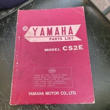 YAMAHA CS2E PARTS LIST UK & Europe & world CATALOGUE MOTORCYCLE MANUAL PRE-OWNED