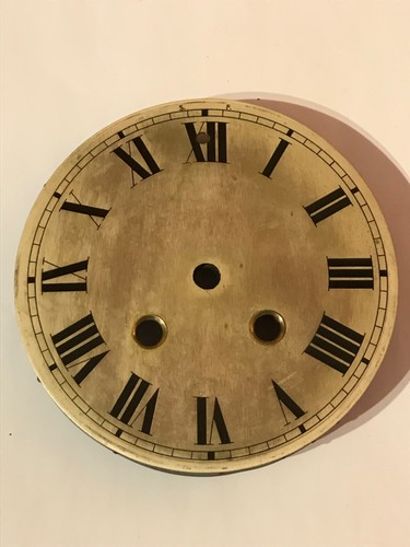 Antique clock dial and - clock,