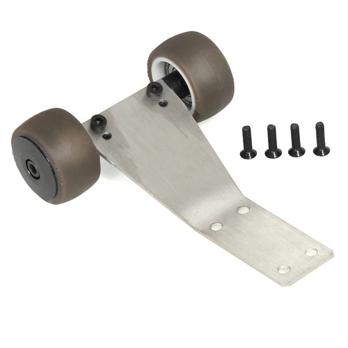 Metal wheelie bar wheel - wheelie,