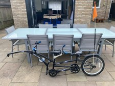 kids tag along trailer bike Trail-a-bike Double Tandem Rare