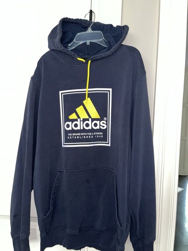 Adidas navy blue hoodie - navy,