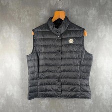 Moncler Jacket Womens XL Extra Large 5 Black Gilet Down Body Warmer