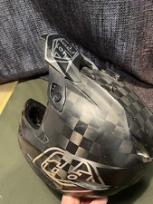 Troy Lee Designs D4 Carbon Helmet Large Black Chequer Style (discontinued now)