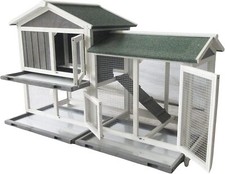 RABBIT HUTCH HUTCHES RUN RUNS BUNNY BUSINESS THE GROVE EXTRA DEPTH with FLOOR LE