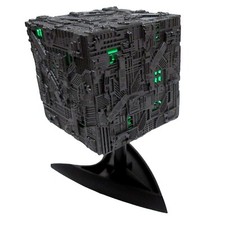 Model Borg Cube Lights + Makes Sounds Star Trek Next Generation Ship - See Video