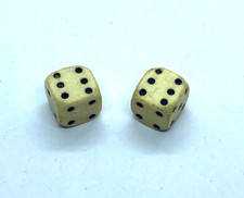 Pair Of Antique Bone Dice 10.6mm