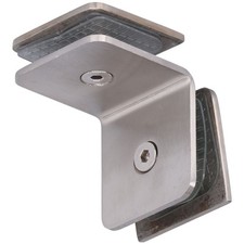 Bracket Glass Clamp 90° 304