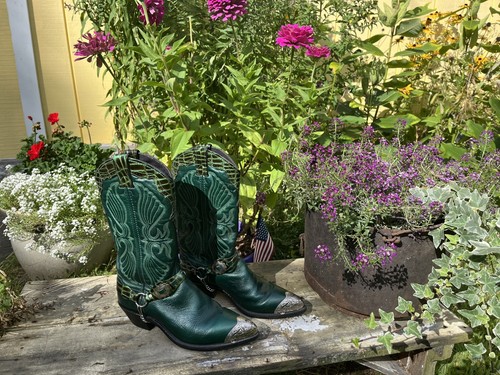 Women green leather - women's,