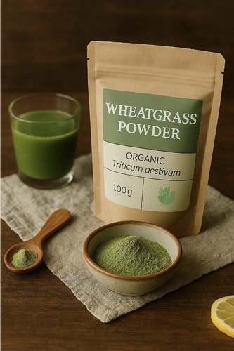 Organic wheatgrass powder - organic, powder,