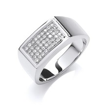 Mens Elegant Sterling Silver