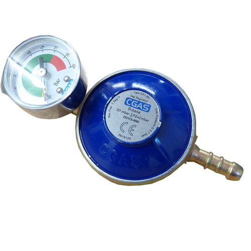 Screw butane gas regulator - on,