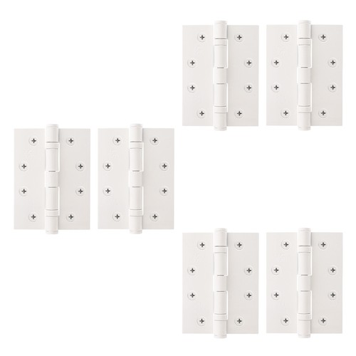 White door hinges inch - white, /