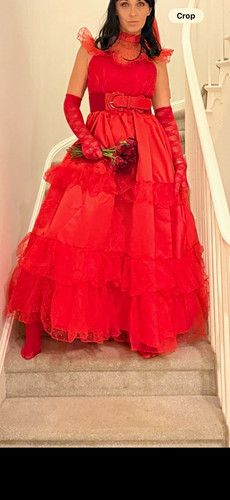 Women red dress costume - dress,