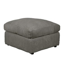 Corner Grey Jumbo Cord Sofa 6