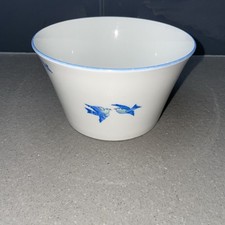 Vintage Heathcote Bone China, H B Williamsons Blue bird Bowl 13cm Tall