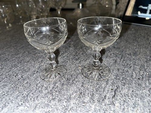 Vintage crystal cut glass - vintage,