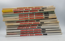 Bundle of 13 Angler's Mail Hardback Annuals 1976-1988 Complete