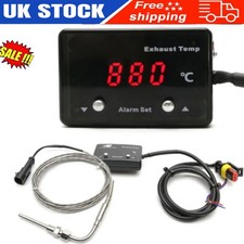 NEW LED Digital Exhaust Gas Temperature EGT Temp Gauge Car Meter Sensor UK Stock