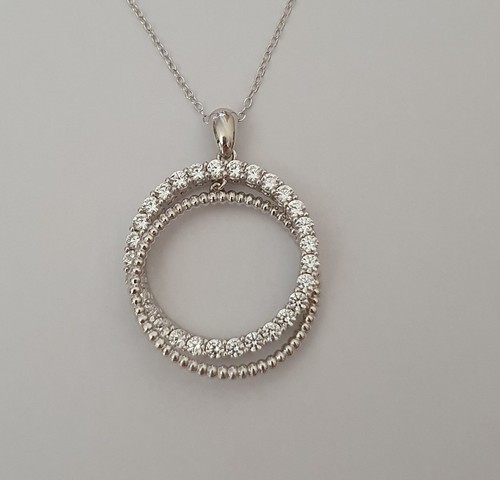 Sterling silver cubic zirconia - cubic,