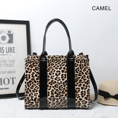 Ladies leopard print tote - leopard, bag