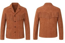 Brown Western Suede Leather